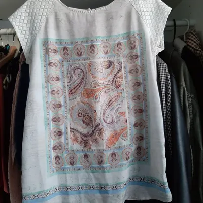 T-shirt oversize à motif blanc Promod S 